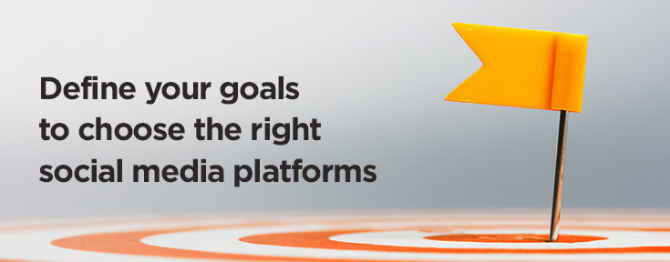 Define your goals to choose the right social media platforms