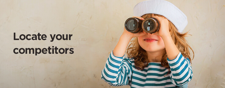 Locate your competitors to choose the right social media platforms