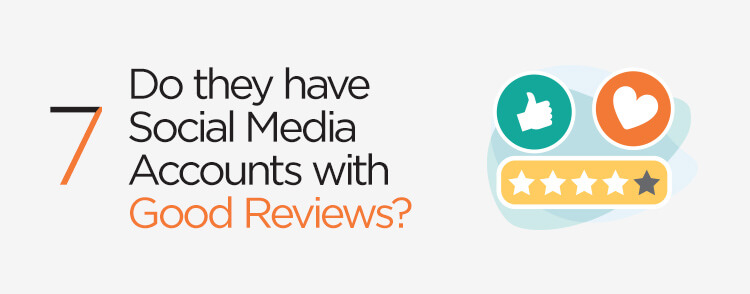 Do they have social media accounts with good reviews?