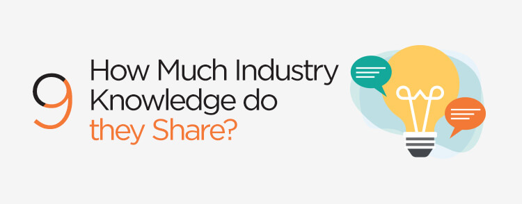 How much industry knowledge do they share?